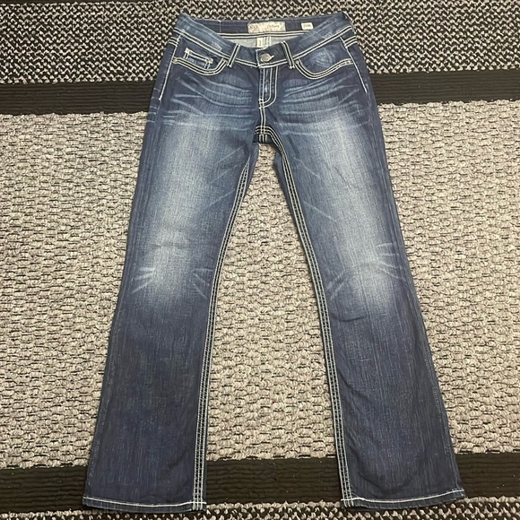 BKE Denim - BKE Jeans Women’s Size 29R Culture Boot Mid-Rise Blue Denim Fading Y2K